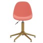 vidaXL Sillas de comedor giratorias 2 unidades terciopelo rosa vidaXL Sillas de comedor giratorias 2 unidades terciopelo rosa