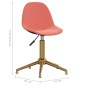vidaXL Sillas de comedor giratorias 2 unidades terciopelo rosa vidaXL Sillas de comedor giratorias 2 unidades terciopelo rosa