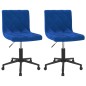 vidaXL Sillas de comedor giratorias 2 uds terciopelo azul vidaXL Sillas de comedor giratorias 2 uds terciopelo azul