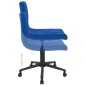 vidaXL Sillas de comedor giratorias 2 uds terciopelo azul vidaXL Sillas de comedor giratorias 2 uds terciopelo azul
