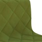 vidaXL Sillas de comedor giratorias 2 unidades terciopelo verde claro vidaXL Sillas de comedor giratorias 2 unidades terciopelo verde claro