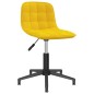 vidaXL Sillas de comedor giratorias 2 uds terciopelo amarillo