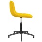 vidaXL Sillas de comedor giratorias 2 uds terciopelo amarillo