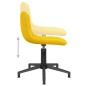 vidaXL Sillas de comedor giratorias 2 uds terciopelo amarillo