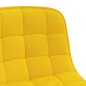 vidaXL Sillas de comedor giratorias 2 uds terciopelo amarillo