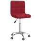 vidaXL Sillas de comedor giratorias 2 unidades tela rojo tinto vidaXL Sillas de comedor giratorias 2 unidades tela rojo tinto