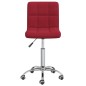 vidaXL Sillas de comedor giratorias 2 unidades tela rojo tinto vidaXL Sillas de comedor giratorias 2 unidades tela rojo tinto