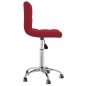 vidaXL Sillas de comedor giratorias 2 unidades tela rojo tinto vidaXL Sillas de comedor giratorias 2 unidades tela rojo tinto