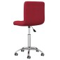 vidaXL Sillas de comedor giratorias 2 unidades tela rojo tinto vidaXL Sillas de comedor giratorias 2 unidades tela rojo tinto