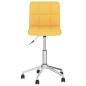 vidaXL Sillas de comedor giratorias 2 unidades tela amarillo mostaza