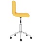vidaXL Sillas de comedor giratorias 2 unidades tela amarillo mostaza