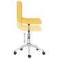 vidaXL Sillas de comedor giratorias 2 unidades tela amarillo mostaza