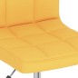 vidaXL Sillas de comedor giratorias 2 unidades tela amarillo mostaza