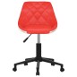 vidaXL Sillas de comedor giratorias 2 uds cuero sintético rojo y blanco vidaXL Sillas de comedor giratorias 2 uds cuero sintético rojo y blanco
