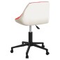 vidaXL Sillas de comedor giratorias 2 uds cuero sintético rojo y blanco vidaXL Sillas de comedor giratorias 2 uds cuero sintético rojo y blanco