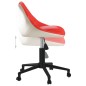 vidaXL Sillas de comedor giratorias 2 uds cuero sintético rojo y blanco vidaXL Sillas de comedor giratorias 2 uds cuero sintético rojo y blanco