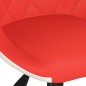 vidaXL Sillas de comedor giratorias 2 uds cuero sintético rojo y blanco vidaXL Sillas de comedor giratorias 2 uds cuero sintético rojo y blanco