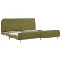 vidaXL Estructura de cama de tela verde 180x200 cm vidaXL Estructura de cama de tela verde 180x200 cm