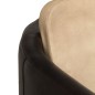 vidaXL Sillón de cuero auténtico marrón canela y negro vidaXL Sillón de cuero auténtico marrón canela y negro