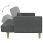 vidaXL Sofá cama de 2 plazas tela gris claro vidaXL Sofá cama de 2 plazas tela gris claro
