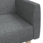 vidaXL Sofá cama de 2 plazas tela gris claro vidaXL Sofá cama de 2 plazas tela gris claro