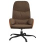 vidaXL Silla de relajación de tela marrón vidaXL Silla de relajación de tela marrón