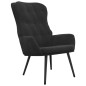 vidaXL Silla de relajación de terciopelo negro vidaXL Silla de relajación de terciopelo negro