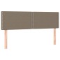 vidaXL Cama box spring con colchón tela gris taupe 140x190 cm