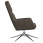 vidaXL Sillón de relax de piel de ante sintética gris oscuro vidaXL Sillón de relax de piel de ante sintética gris oscuro