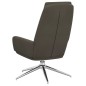 vidaXL Sillón de relax de piel de ante sintética gris oscuro vidaXL Sillón de relax de piel de ante sintética gris oscuro