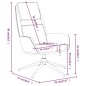 vidaXL Sillón de relax de piel de ante sintético gris taupe vidaXL Sillón de relax de piel de ante sintético gris taupe