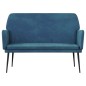 vidaXL Banco de terciopelo azul 108x79x79 cm vidaXL Banco de terciopelo azul 108x79x79 cm