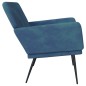 vidaXL Banco de terciopelo azul 108x79x79 cm vidaXL Banco de terciopelo azul 108x79x79 cm