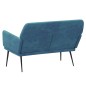 vidaXL Banco de terciopelo azul 108x79x79 cm vidaXL Banco de terciopelo azul 108x79x79 cm