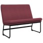 vidaXL Banco de tela rojo tinto 100x75x76 cm vidaXL Banco de tela rojo tinto 100x75x76 cm
