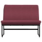 vidaXL Banco de tela rojo tinto 100x75x76 cm vidaXL Banco de tela rojo tinto 100x75x76 cm