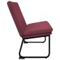 vidaXL Banco de tela rojo tinto 100x75x76 cm vidaXL Banco de tela rojo tinto 100x75x76 cm