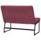 vidaXL Banco de tela rojo tinto 100x75x76 cm vidaXL Banco de tela rojo tinto 100x75x76 cm