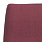 vidaXL Banco de tela rojo tinto 100x75x76 cm vidaXL Banco de tela rojo tinto 100x75x76 cm