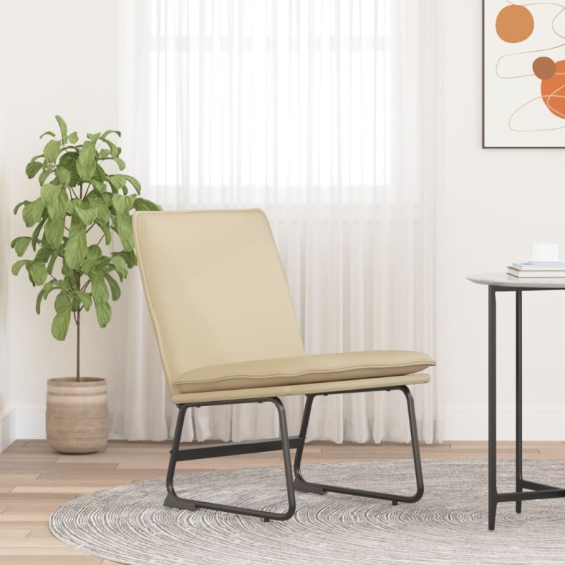 vidaXL Sillón de relax tela color crema 52x75x76 cm vidaXL Sillón de relax tela color crema 52x75x76 cm