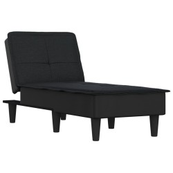 vidaXL Sofá diván de tela negro