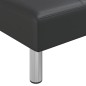 vidaXL Diván de cuero sintético negro vidaXL Diván de cuero sintético negro