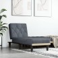 vidaXL Sofá diván de terciopelo gris oscuro vidaXL Sofá diván de terciopelo gris oscuro