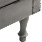 vidaXL Sillón diseño de cubo cuero auténtico gris vidaXL Sillón diseño de cubo cuero auténtico gris