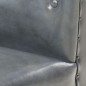 vidaXL Sillón diseño de cubo cuero auténtico gris vidaXL Sillón diseño de cubo cuero auténtico gris