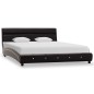 vidaXL Estructura de cama con LED de cuero sintético negro 140x200 cm vidaXL Estructura de cama con LED de cuero sintético negro 140x200 cm