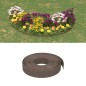 vidaXL Borduras de jardín 3 uds polietileno marrón 10 m 10 cm vidaXL Borduras de jardín 3 uds polietileno marrón 10 m 10 cm