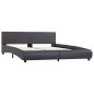 vidaXL Estructura de cama de cuero sintético gris 180x200 cm vidaXL Estructura de cama de cuero sintético gris 180x200 cm