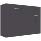 vidaXL Aparador de madera contrachapada gris 105x30x75 cm vidaXL Aparador de madera contrachapada gris 105x30x75 cm