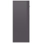 vidaXL Aparador de madera contrachapada gris brillante 110x30x75 cm vidaXL Aparador de madera contrachapada gris brillante 110x30x75 cm